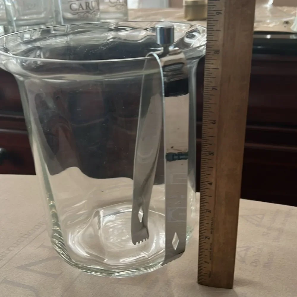 Glass Ice Bucket/ Wine Chiller
